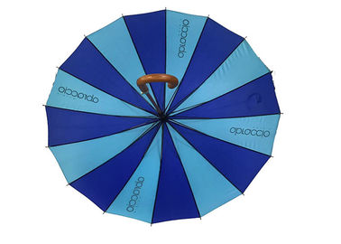 Drewniany parasol w kształcie litery J, Raines Parasol Drewniany uchwyt Wiatroodporna rama