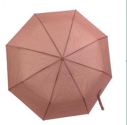 Ręczna otwarta tkanina Pongee 3 składany parasol damski 21&quot;x8k