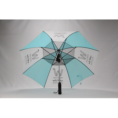 Tkanina Pongee 8 mm metalowe wały Prosty parasol z wentylatorem